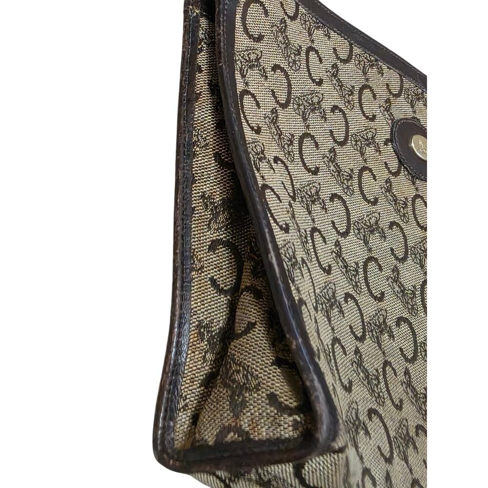 Vintage Celine Clutch Featuring the Iconic "C" Macadam Horse & Carriage - Picture 3 of 11
